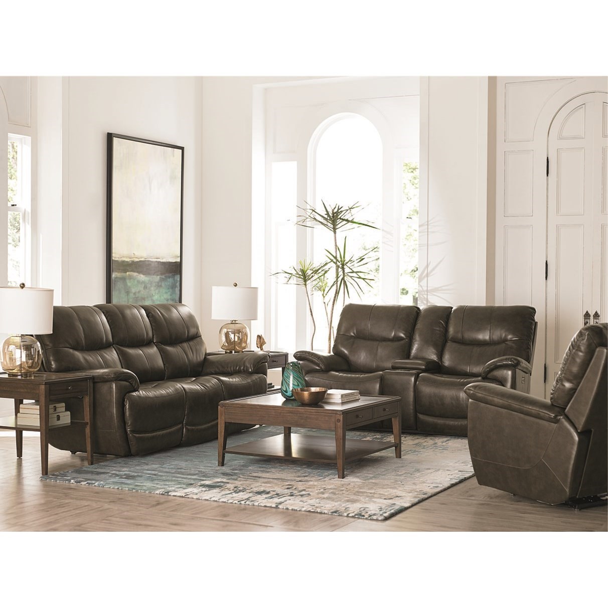 Big and on sale tall reclining loveseat
